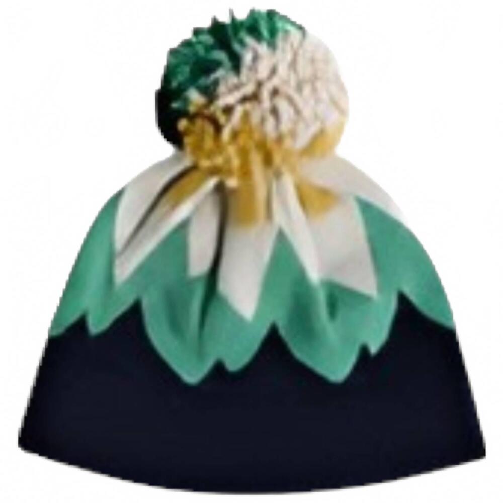NEW THE MOUNTAIN LID unisex peaked cashmere beanie in multi
